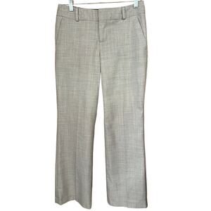 Banana Republic Martin Fit Taupe Heather Wool-Blend Dress Pants Size 4 Short